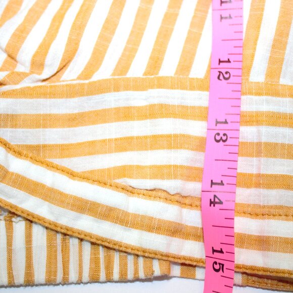 AEROPOSTALE | Orange and White Stripe Comfort Crop Top - Picture 7 of 9